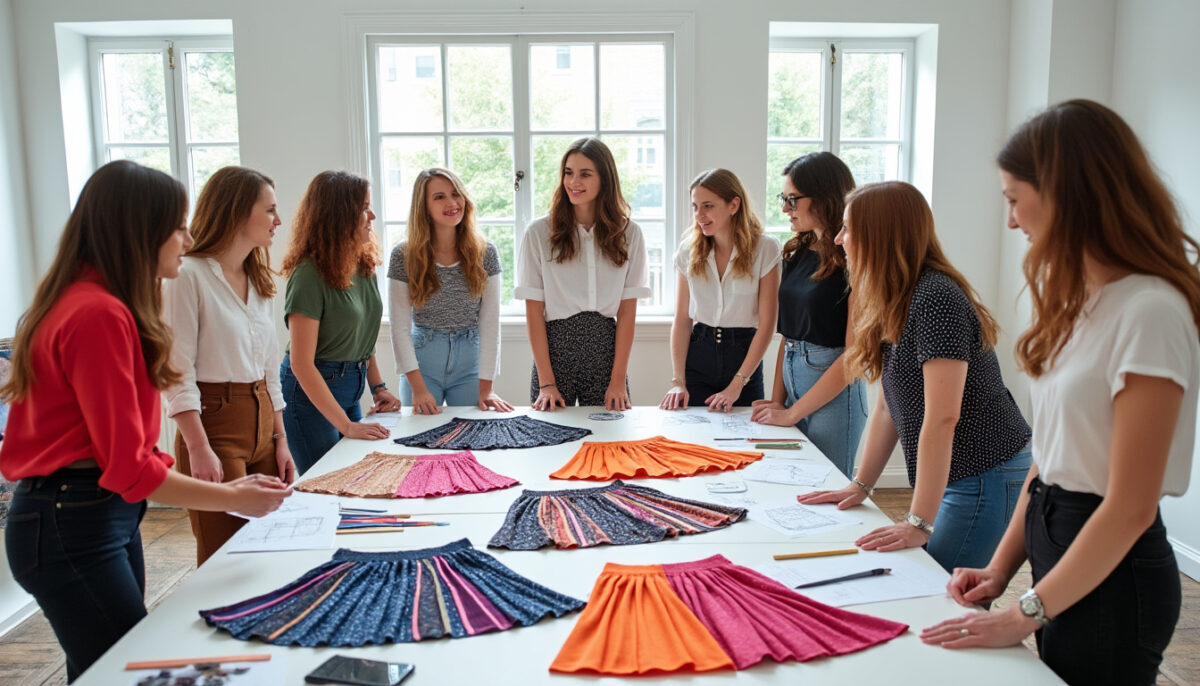 découvrez comment porter une jupe flamboyante insuffle confiance et audace à ces jeunes femmes, prêtes à conquérir le monde comme de véritables super-héroïnes.