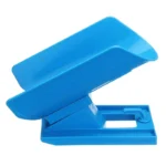 Support de savon bleu incliné pour salle de bain ou cuisine.