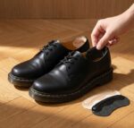 Réducteur pour chaussures trop grandes : Coussinets talon en silicone confort, antidérapants et anti-frottement pour chaussures noires.